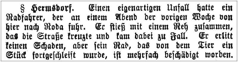 "Eisernberger Nachrichtsblatt" 13.07.1901